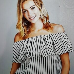 Layered Ruffle Off Shoulder Top